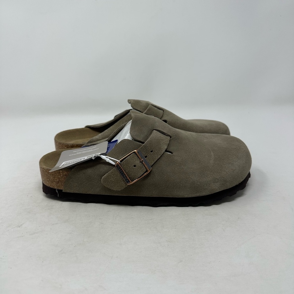 New Birkenstock Boston Taupe. Size 39. Ladies 8. Narrow fit.